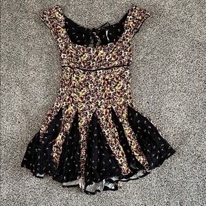 Free People Multicolor Floral Mini Dress Women’s L